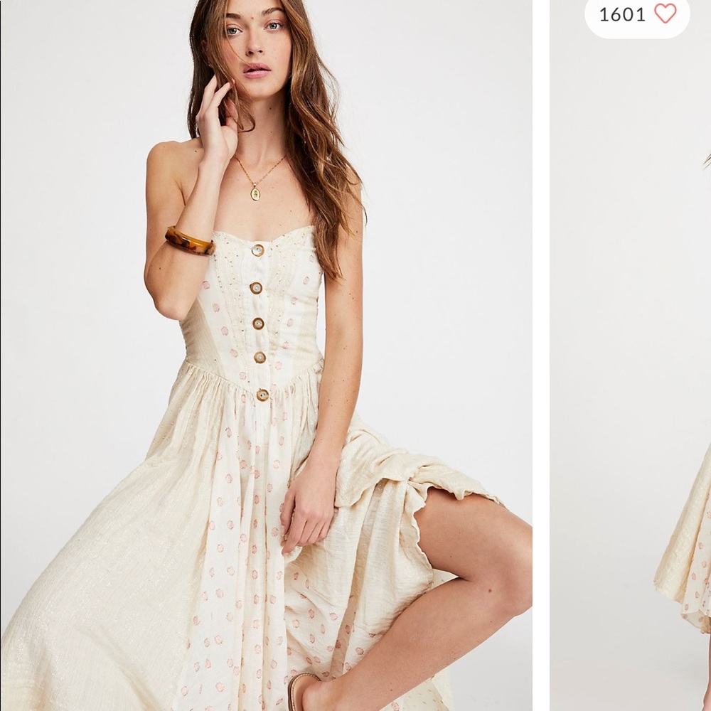 Free people Amanda midi dress size small